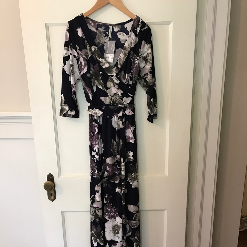Boutique Emerald Floral maxi dress